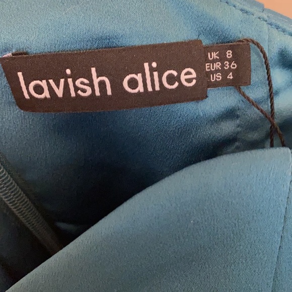 Green One Shoulder Lavish Alice NWOT - Picture 5 of 6